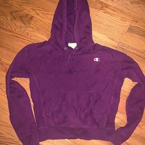 Purple Champion hoodies sweatshirt lounge